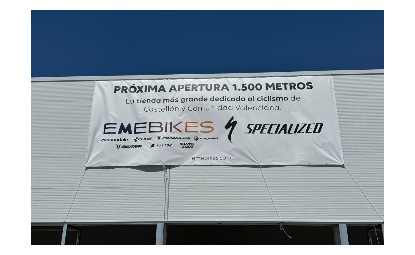 ¡LA NUEVA TIENDA DE CICLISMO DE EMEBIKES: LA MÁS GRANDE DE CASTELLÓN Y LA COMUNIDAD VALENCIANA!