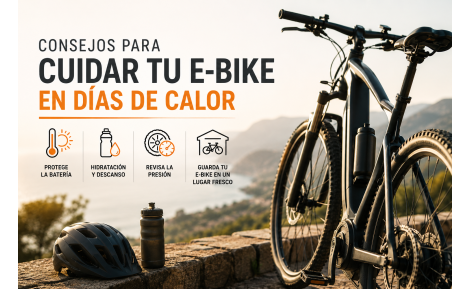 Consejos para cuidar tu e-bike en días de calor
